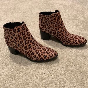 Qupid Leopard Booties
